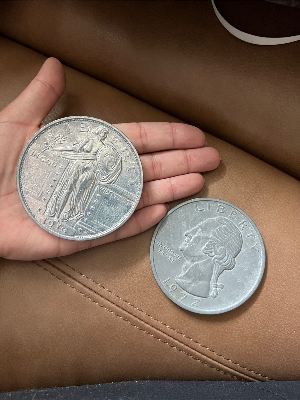 Decorative Silver-Colored Coin Set - Home Other